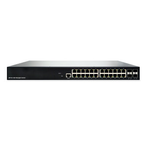 Black Box LGB5028A-R3 Gigabit Ethernet Managed Switch, (24) RJ45, (4) SFP+, (1) DB9 Console
